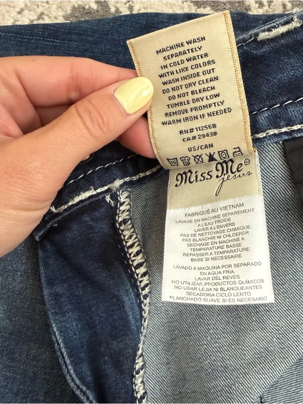 Miss Me Hailey Skinny Jeans Size 33 Style M5012S50 - Picture 5 of 10